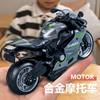 Крутая модель мотоцикла из сплава Игрушка Подарок на День Рождения для Мальчиков Украшение для Торта