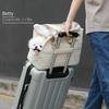 Crossbody Pet Carrier Bag: Stylish Shoulder Handbag for Cats & Dogs with Head-Out Design