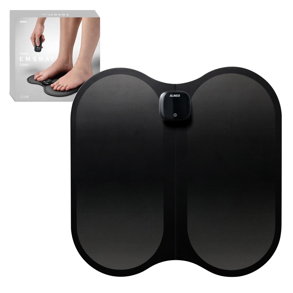Alinco Foot Foot Pressure Whole Body Health 18 Levels of Intensity 5 Types of Black MCB050 Mat, Sole, EMS, Feet, Calf, Buttocks, Training, Points, OK,