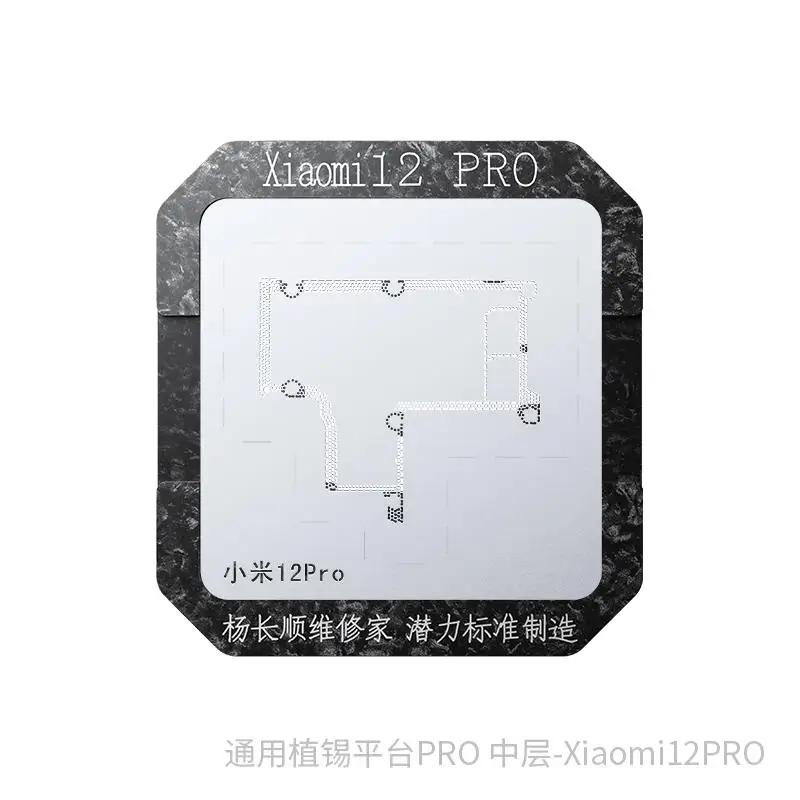 YCS Набор для пайки оловом среднего слоя материнской платы для iPhone X XR XS 11 12 13 14 15 Магнитная стальная сетка для пайки оловом среднего слоя