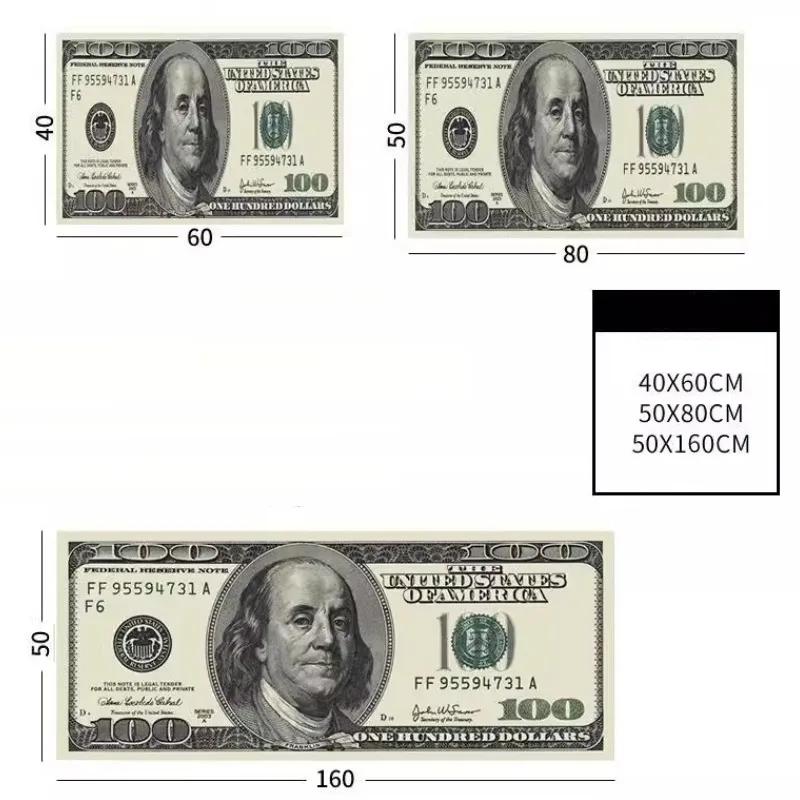 US Dollar Crystal Velvet Ковры для дома Спальня Прикроватная тумбочка Кухня Гостиная Декоративные ковры Журнальный столик Диван Прихожая Коврики для двери