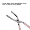 Y0309 Eyebrow Tweezers Stainless Steel Hair Removal Clip with Grinding Handle for Eyebrow Hair Beard