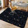 1pc Pacman Maze Adventure Carpet for Playroom Bedroom Living Room Sofa Home Decor,kids Game Area Rug Non-slip Floor Mat Y730140