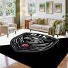 Beşiktaş FC Design Crystal Velvet Rug Soft Decorative Mat for Bedroom Entrance