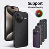 Ударопрочный магнитный чехол из углеродного волокна для Poco F7 Ultra X7 Pro для защитного чехла Magsafe Lens для Redmi A3 4G Note 14 Pro 13C 14C
