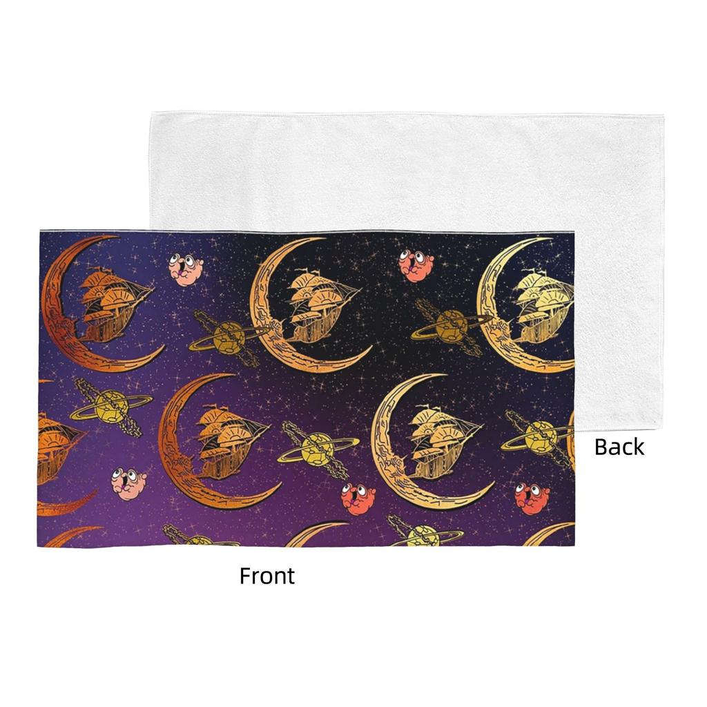 Treasured Planets Soft Face Towel Quick Dry Pool Bath Cotton Towels Breathable