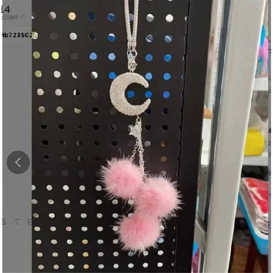 Шарик из норки, подвеска для автомобиля, прочный, милый, креативный, простой в установке, повесить и использовать, автомобильные аксессуары, декоративные изделия, универсальные