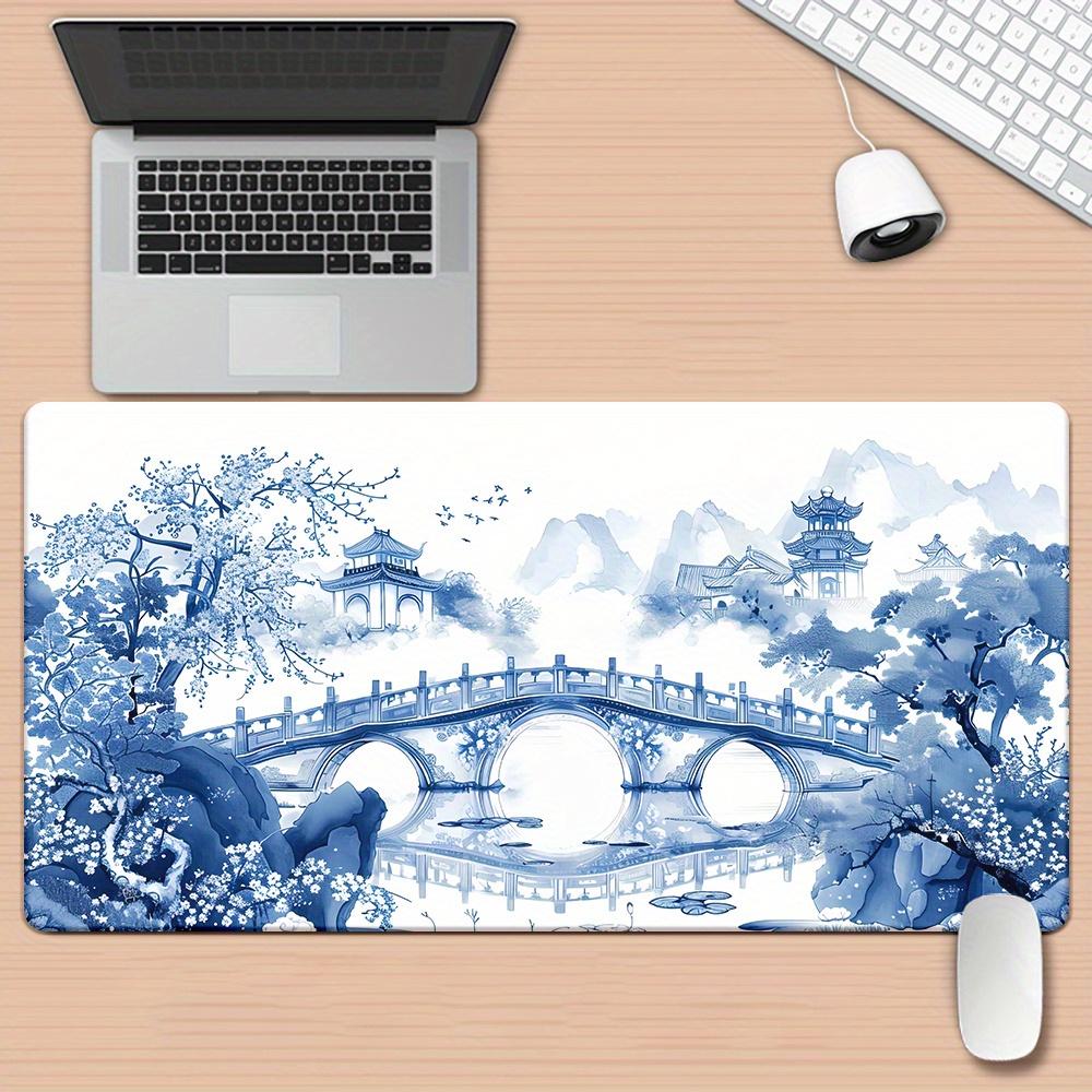 Table Protector Gaming Mouse Pad Cloth Surface Non Slip Rubber Base Large Desk Mat for PC Laptop Keyboard