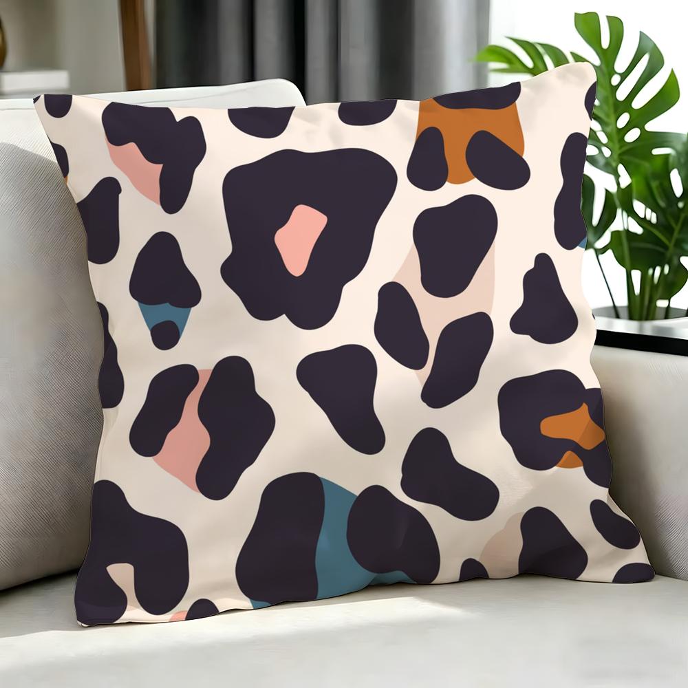 Art MMinimal Leopard Print Cushion Cover Cushion Cover Set Pcs x x x Pillowcase Decorative Sofa Home Decor