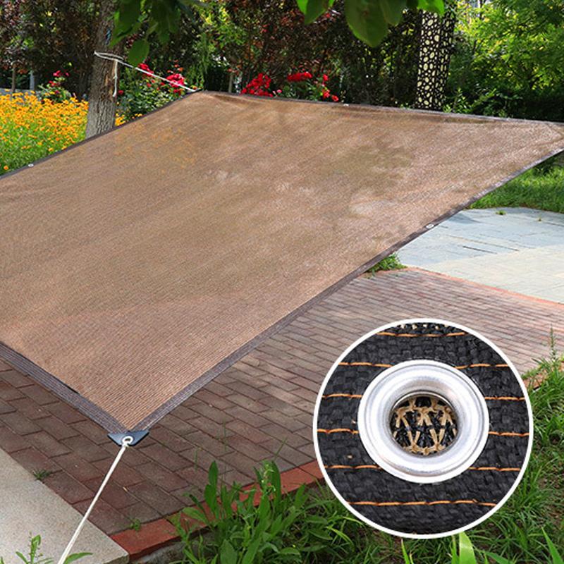 98% затеняющий садовый солнцезащитный козырек от солнца, парус, кофе, солнцезащитный козырек, сетчатый навес, теневая сетка