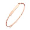 Браво Бэнгл для Розовый Простой Тонкий Популярный Бренд Женщины, Золото, Браслет, 18К, Пластина, Женский Бэнгл,