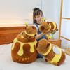 New Creative Honeypot Kapibara Plush Toy Bee Capybara Doll Popular Children's Gift Pillow
