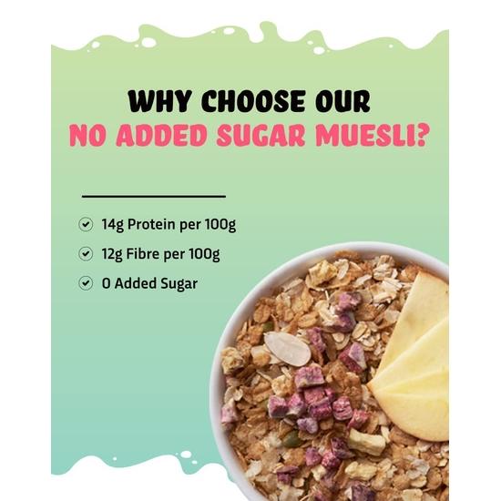 True Elements No Added Sugar Muesli, 400 g