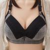 Women's Large Size Thin Section Bras Undershirt Without Steel Ring Push Up Underwear Sexy Beauty Back Bralette EMA