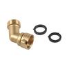 2 Pack Garden Hose Elbow Connector, 90 Degree And 45 Degree Brass Water Hose Adapter, 3/4" Brass Garden Hose Elbow Adapter For Water Hookups