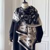 Scarf Women's Air-conditioning Shawl with Warm and Windproof Double-sided Large Shawl with Winter Matching Coat