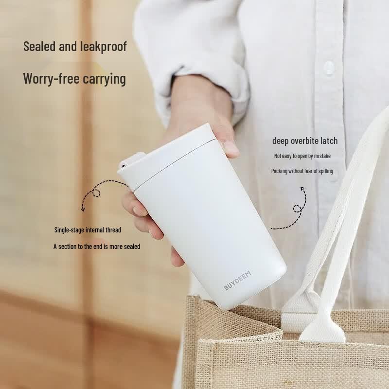 Buydeem Stainless Steel Portable Coffee Mug 390ml