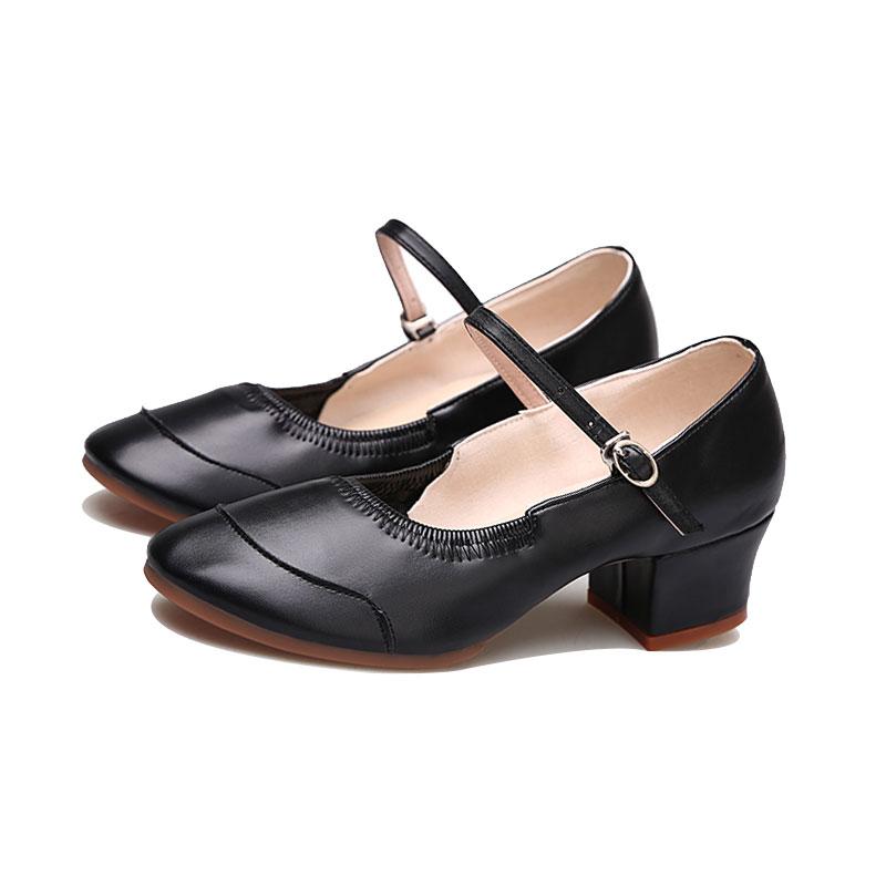 Кроссовки для джазовых танцев для женщин и девочек, туфли для танцев в стиле квадрат, туфли Мэри Джейн, мягкая подошва, каблук 3,5 см