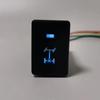 Blue Light Car LED DRL Light Power On Off Rearview Mirror Heated Push Button Switch for Toyota Camry Prius Corolla PRADO