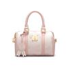 Disney Winnie The Pooh Minimalist Cute Embossed Versatile Boston Bag Crossbody Bag Women bags Pink Beige DHF51726-C1