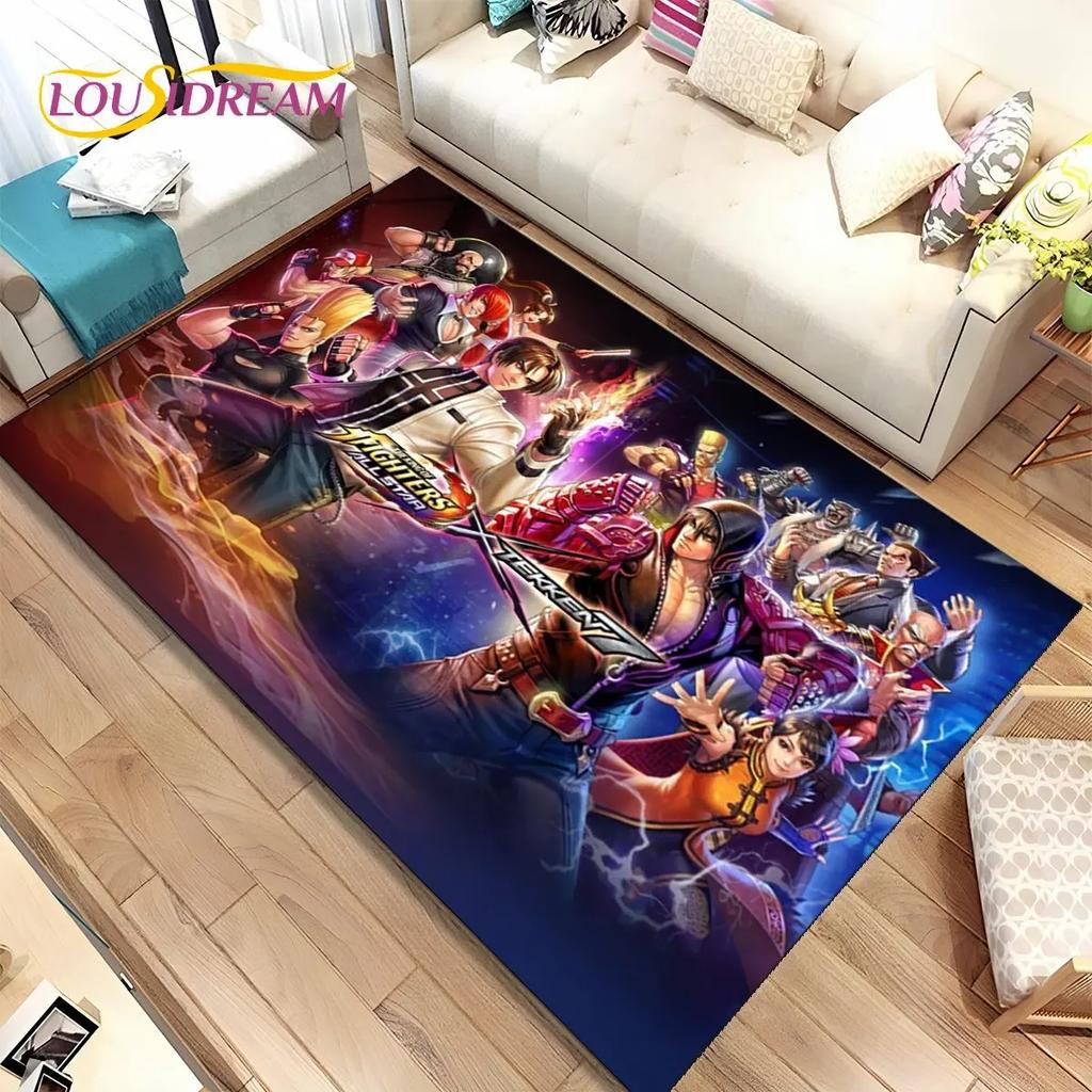 3D King of Fighters Ретро-игровой коврик для геймера, ковер для дома, гостиной, спальни, дивана, коврик для двери, детский нескользящий напольный коврик