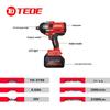 Беспроводной ударный гайковерт TEDE без щеток