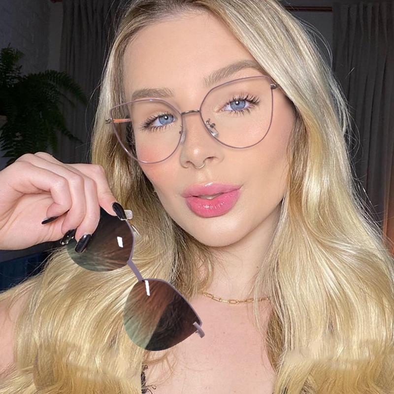 ARVIN 2 в 1 Женские солнцезащитные очки Модные женские оправы для очков при миопии Очки по рецепту