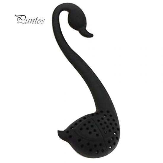 1Pc Loose Tea Infuser Strainer Swan Herbal Spice Filter Diffuser