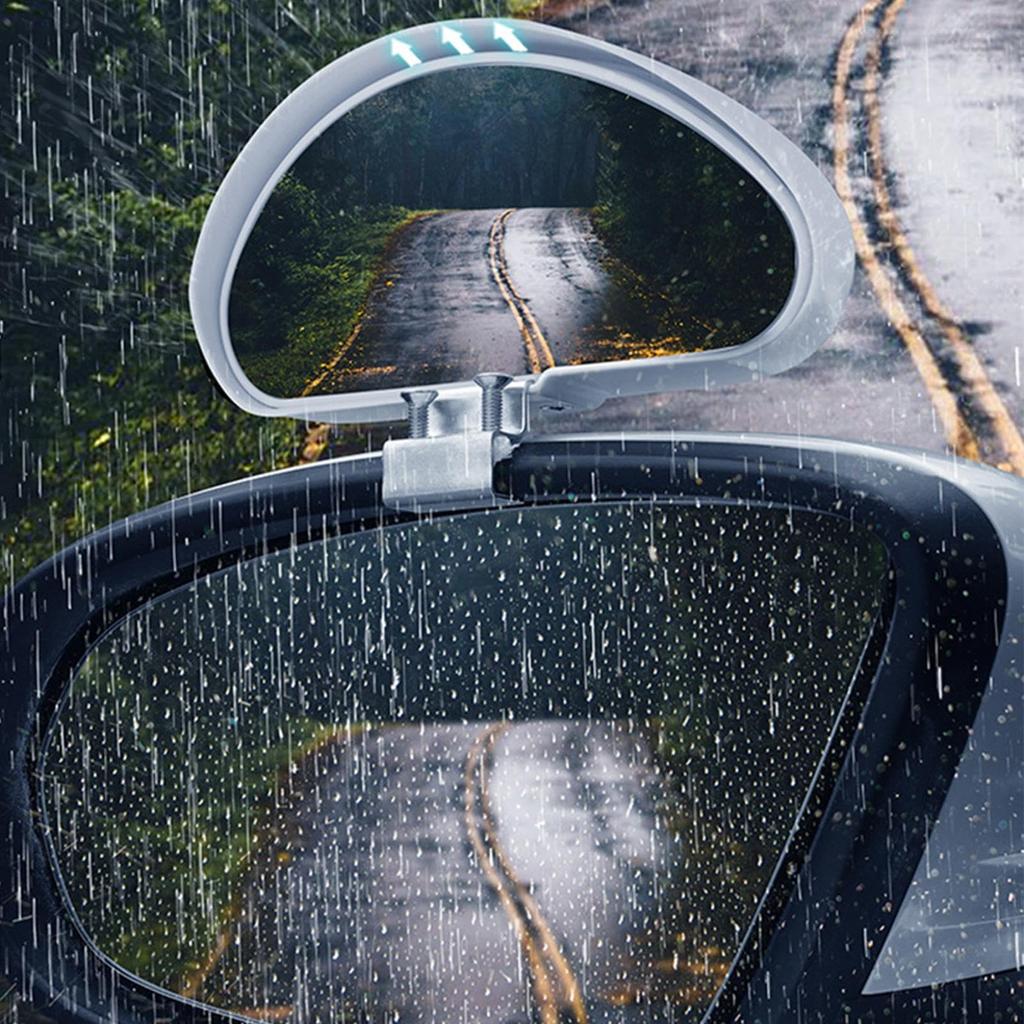 Extended Rearview Mirror, Wide Angle Rearview Mirror | Rearview Mirror Extender Anti-Glare Extended Curved