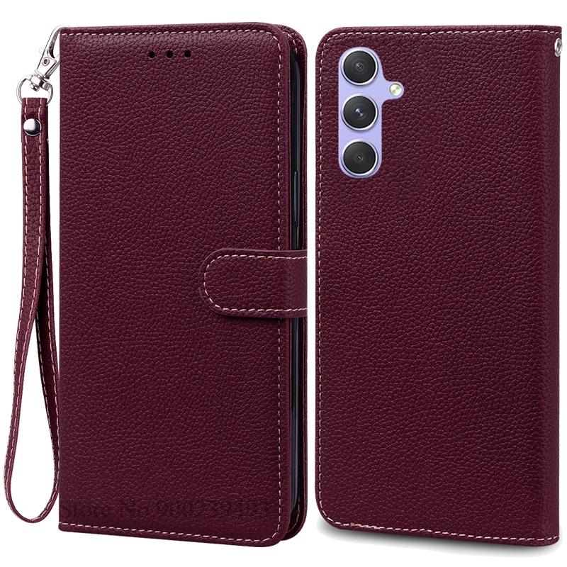 Чехол для Samsung Galaxy M15 Кожаный кошелек Чехол-книжка для телефона Для Samsung M15 M156B Чехол Для Samsung Galaxy M15 5G Чехол Fundas