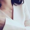 Корейский стиль Розовое золото Самолет Ожерелье для Женщин