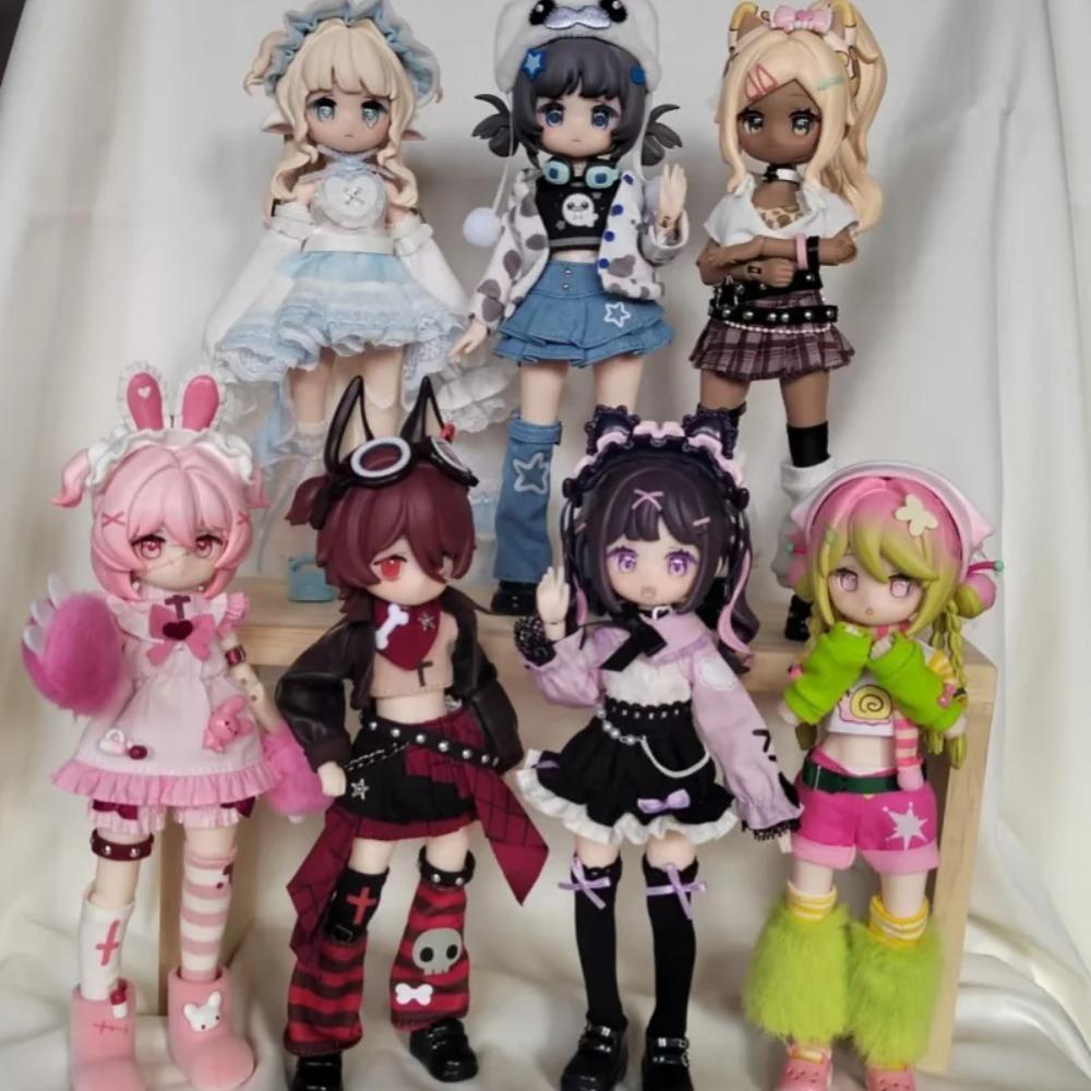 Оригинальные сторонники свободы Электронный милый питомец 1/12 BJD Слепая коробка Фигурки действий Аниме Куклы Кавайные игрушки Девочка Сюрприз Подарки