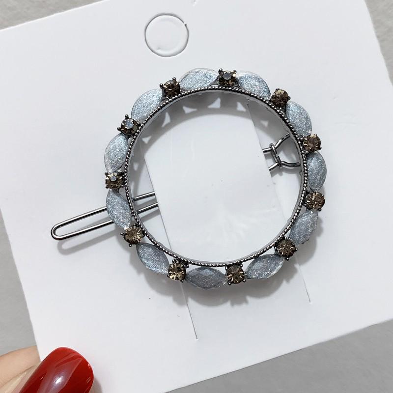 Элегантная заколка для волос из сплава 'Синяя звезда' - Минималистичный роскошный аксессуар