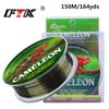 FTK 150M Monofilament Fishing Line 0.20mm-0.6mm 9.9LB-39.6LB Low Visibility 3 Colour Camouflage, Rugged Performance Saltwater Mainline