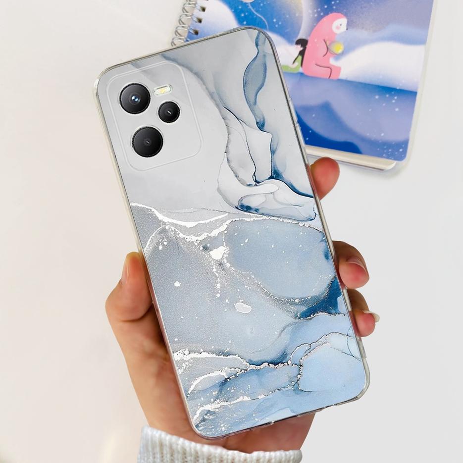 Чехол для Realme C35 RMX3511 Стильный окрашенный чехол Прозрачный силиконовый Мягкий тонкий чехол для телефона Для Realme C35 C 35 RealmeC35 Fundas Shell