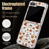 Чехол 'Призрачная Тыква' на Хэллоуин для Samsung Galaxy Z Flip 8 7 FE 6 5 4 Z Flip8 Flip7 Flip6 Flip5 Роскошное Покрытие Кожаная Накладка Защитная Крышка Телефона