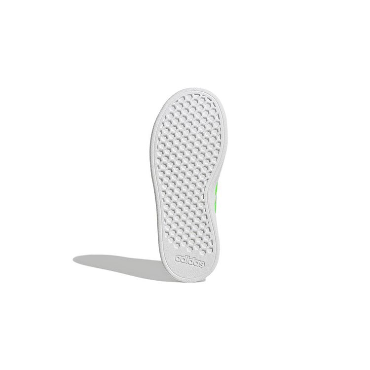 Adidas Neo Grand Court 2.0 K Synthetic Leather Comfortable Low-Top Sneakers Kids Sneakers White Green GW6505
