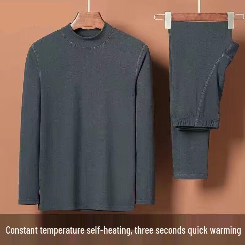 Унисекс Двусторонний Бархатный Теплый Комплект - Идеален для Осени, Зимы и Весны в качестве Уютного Базового Слоя.