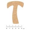 Adhesive MDF Wood Alphabet 7.5cm Letter T