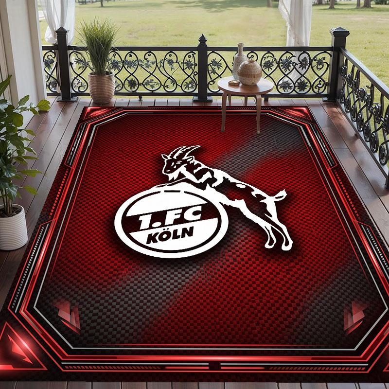 Soft Floor Carpet FC Köln Pattern Area Rug Decorative Mat For Home Room Decoration