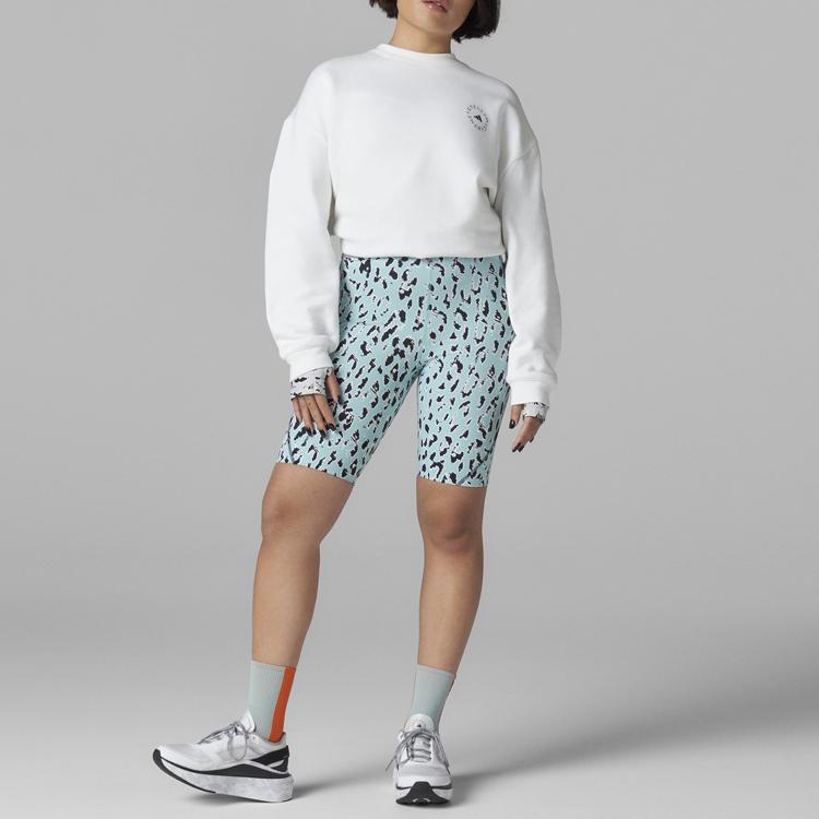 Adidas Sweatshirts Women's White Crew Neck Moderate Regular (Unisex) Sweatshirts H59978