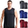 Men's Sports Vest Shirts Bodybuilding Tank Tops Training Gym Tee Sleeveless V-neck Jacket