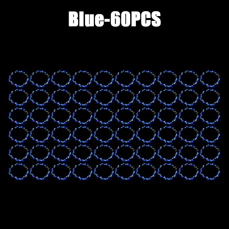 10/60 шт. Светящийся цветочный ободок Светодиодный цветочный венок Светящиеся цветочные венки Короны День рождения Свадьба Рождественское украшение 2024