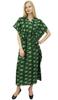 Women's Long Green Kaftan Soft Cotton Beach Cover Up Caftan Maxi