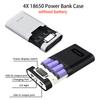 1 Slots 18611 Battery Power Bank Case Solder Free DIY Charger Shell  Dual USB Type C1V 1.1A Battery Case Storage Box Holder