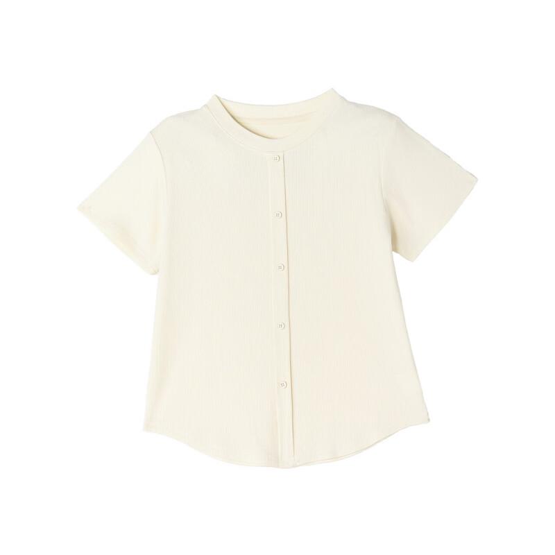 Deesha Girls' Ribbed Knit Short Sleeve T-Shirt