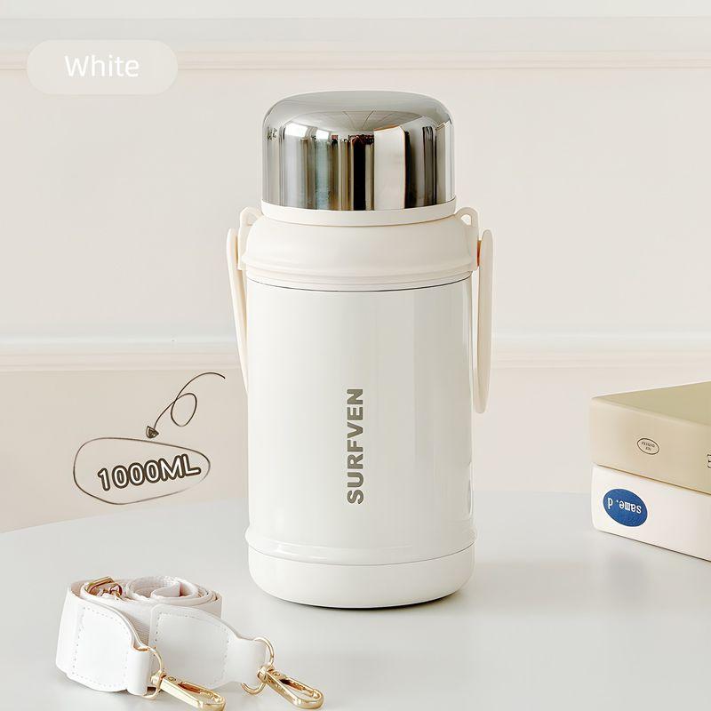 Large Capacity Vacuum Cup 1000ml Women Good-looking 2025 New Portable Water Cup Student Kettle Outdoor Travel Pot
