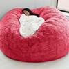 Solid Color Large Soft Plush Portable Living Room Lazy Sofa Cover Bean Cover Bag