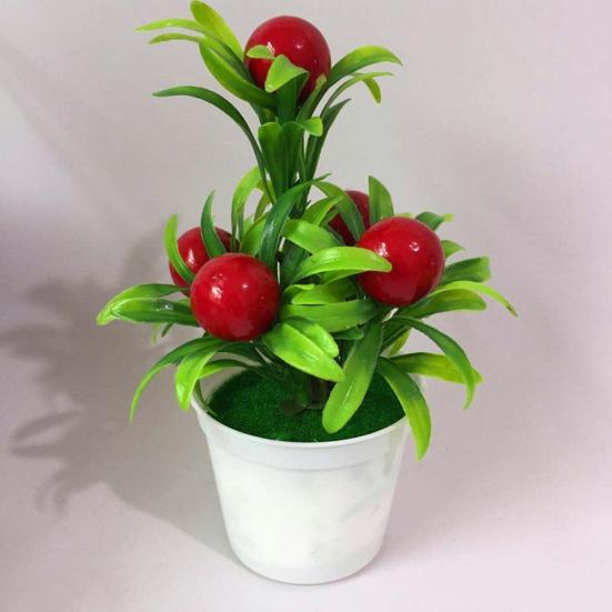 Искусственное растение, фрукты, бонсай, сад, сделай сам, свадьба, офис, домашний декор для рабочего стола