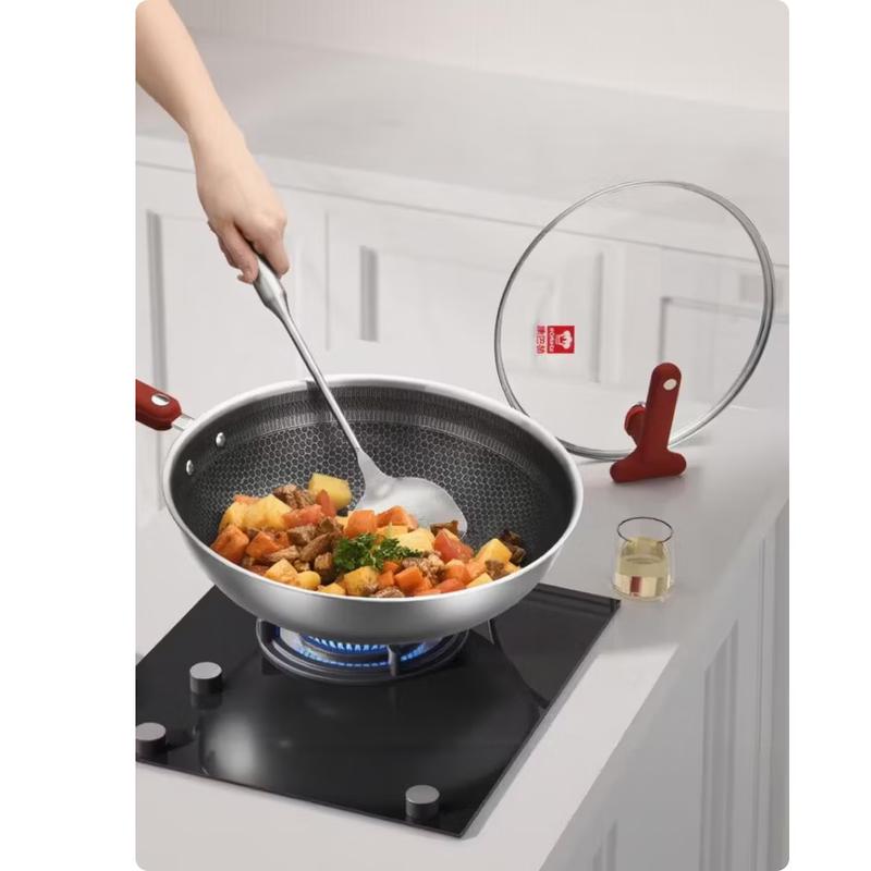 KBH 304 Stainless Steel Non-Stick Stir-Fry Wok